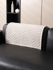 1PC Vintage Warm Thickened Flannel Non-Slip Sofa Pad, Pet-Friendly, Machine Washable, Suitable For 12/3/4-Seater And Sectional Sofas, Winter Home Decor, Quilted & Striped Craftsmanship, Easy Installation - Beige - View 8