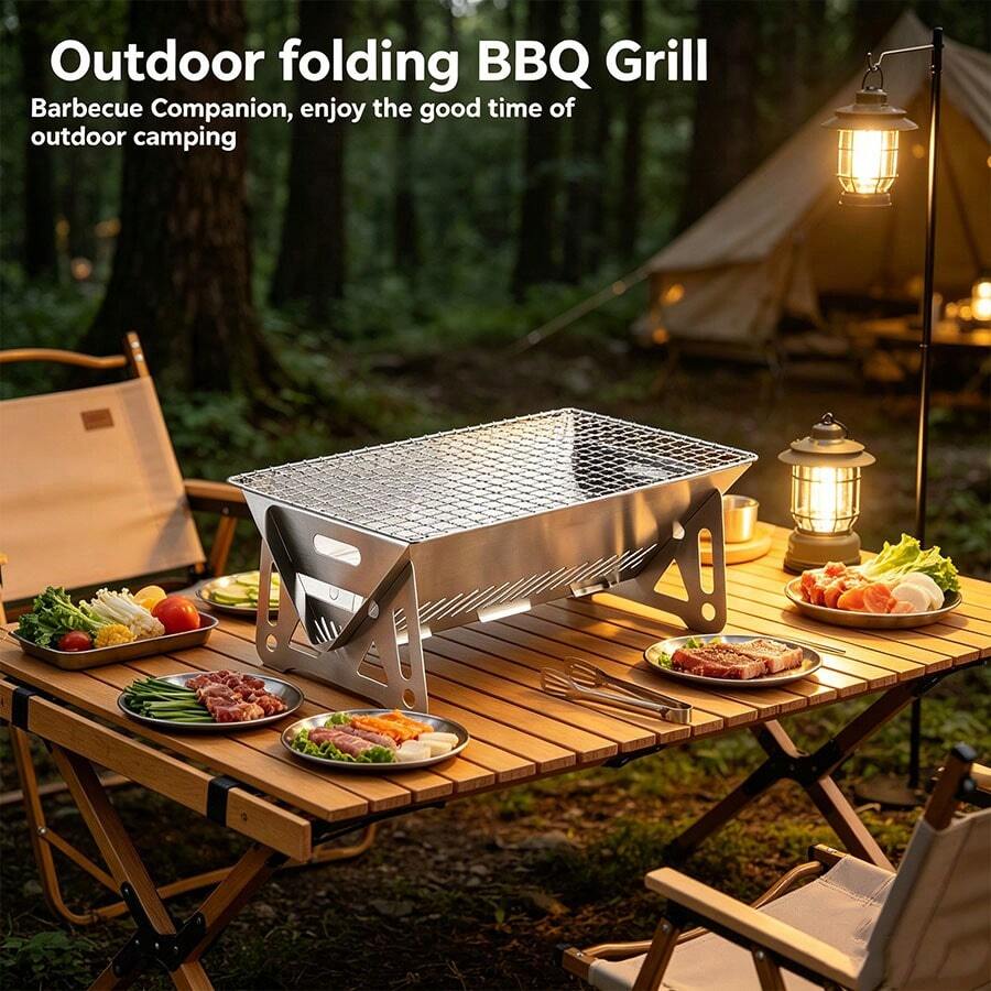 Detachable BBQ Grill, Portable And Convenient, Suitable For Picnic, Party, Team Building And Other Outdoor Activities. - Multiple Styles - View 1