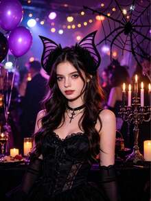 Simulation Of Bat And Beast Ears Hairband Halloween Cos Party Dress Headdress Props, Suitable For Halloween, Comic-Con, Stage Performances. - Multicolor - View 10