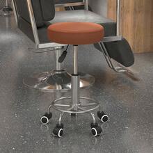 PU Leather Rolling Stool, Height Adjustable Stool Chair With Wheels For Salon, Massage, Spa, Brown - T0001-01-2036 - View 11