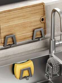 2pcs Stainless Steel Wall Hooks, Easy Installation, Multi-Functional Storage, Suitable For Kitchen, Bedroom And Bathroom. Modern Practical Hooks With Strong Adhesive Backing. - Multiple Styles and Colors - View 7