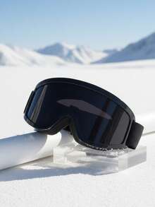 Wide View Sponge One-Piece Ski Goggles, UV Protection Unisex Snow Mountain Skiing Glasses - Multicolor - View 1