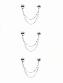 3pcs/1pc Adjustable Magnetic Pants Clips And Cuff Clips - Durable Alloy Material, Detachable Pant Leg Buckle, Suitable For Pants And T-Shirts, Magnetic Buckle On Pant Legs, Seamless Edges, A Magic Tool That Can Shorten Pants When They Are Too Long, Strong Magnetic Buckle Fixing Clip And Closure Device - Multicolor - View 14
