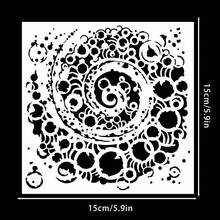 1 Stück künstlerische Mandala-Muster Kunststoff-Schablone, 5,9 Zoll wiederverwendbare Vorlage für handgemachte Geschenke, Geburtstagskarten, Dankeskarten, Journaling, Magazin-Grußkarten-Dekoration Malerei - Sätze - Übersicht 3