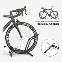 Portable Bike Floor Stand, Freestanding Bike Rack For 16"-29" Kid's/Mountain/Road Bikes Home Garages Use - T0001-01-2130 - View 9