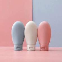 6pcs/Set 60ml Portable Refillable Travel Dispenser Bottles, Toiletries Independent Dispenser Bottles, Soap Dispenser Bottle Set (Includes Label Stickers) - A - View 1