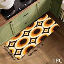 1pc Pattern Printed Long Runner Mat, Home Floor Mat, Doorway Entrance Mat, Indoor Entryway Mat, Bedroom Bedside Mat, Kitchen Mat, Kitchen Long Runner Mat, Suitable For Living Room, Laundry Room, Bathroom - Multicolor - View 14