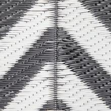 182 X 274 Cm 6x9ft Outdoor Rug Reversible Mat Plastic Straw Rug Portable RV Camping Mat For Garden Deck Picnic Indoor, Black And White - T0001-01-5631 - View 5