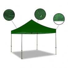 Repuesto de Lona para Toldo 3x3 m Verde Impermeable - Verde - Ver 3
