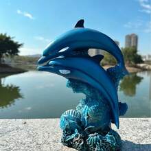2D平面高清印刷非3D裝飾品 壓克力現代科技風海豚擺飾 客廳玄關酒架裝飾 - A - 查看 6
