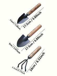 3pcs Multi-Function Gardening Tools, Plant Soil Loosening Shovel, Suitable For Planting Vegetables, Flowers, Potted Plants, Balcony Plant Care, Suitable For Yard And Garden Weeding, Christmas Outdoor Garden Decoration, Essential For Gardening Enthusiasts, - Multicolor - View 3
