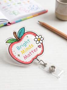 1pc Custom Behavior Analyst Badge Reel & ID Card Holder,Therapy Staff Luggage Tag Set,Special Education Teacher Gift,ABA Therapist School ID Accessory - Multicolor - View 11