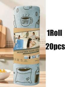 20pcs Reusable Super Absorbent Microfiber Cleaning Cloths, High Absorbency Durable Machine Washable, Suitable For Kitchen, Dishwashing, Countertop And Floor Cleaning - A - View 3