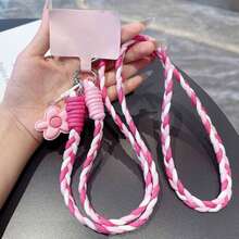 2pcs/1set Colorful Braided Crossbody Phone Lanyard, Detachable & Adjustable Halter, With Phone Connector, Portable Anti-Loss Hands-Free Phone Shoulder Strap, Women's Girls Commute Travel Phone Accessory Gift, Halloween, Christmas - Multicolor - View 18