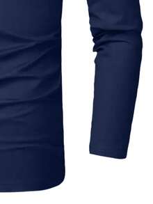 Men's Comfortable Casual Outdoor Sports Long Sleeve T-Shirt, Summer - Blue - View 6