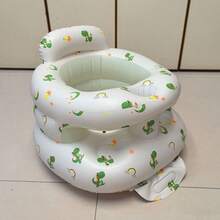 3-36 Months Inflatable Booster Seat For Infants, With Guardrail And Built-In Air Pump, Double-Layer Sitting Training Chair, Inflatable Floor Seat With Backrest, Foldable Inflatable Baby Chair, Portable Outdoor Mat, PVC Floor Seat For Sitting Training Only - Multicolor - View 15