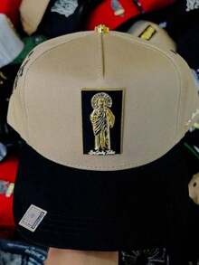 Gorra de béisbol bordada de hip-hop para hombre y mujer, de lujo, hecha a mano, con visera curvada y letras, de malla transpirable, un sombrero moderno y a la moda. - Gris - Ver 3