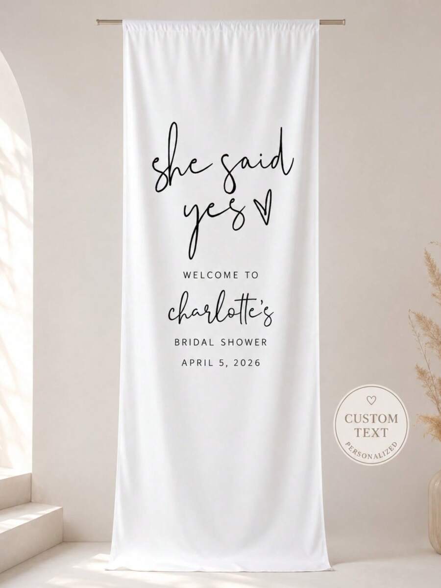 Custom Wedding Welcome Sign, Wedding Fabric Welcome Banner, Modern Wedding Welcome Banner, Fabric Sign Custom Wedding Banner, Bohemian Wedding, Bridal Shower Sign Personalized Name Custom Wedding Sign, Custom Minimalist Welcome Sign, Fabric Welcome Sign, Wedding Decor, Custom Fabric Wedding Sign, Personalized Party Decor, Minimalist Sign, Fabric Sign, Wedding Welcome Sign - Multicolor - View 1