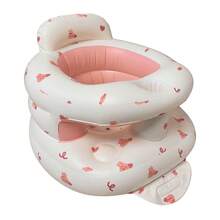 3-36 Months Inflatable Booster Seat For Infants, With Guardrail And Built-In Air Pump, Double-Layer Sitting Training Chair, Inflatable Floor Seat With Backrest, Foldable Inflatable Baby Chair, Portable Outdoor Mat, PVC Floor Seat For Sitting Training Only - Multicolor - View 7