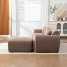 Modular Sofa Chenille 3 Seat Camel - Camel 3 Seat - View 8