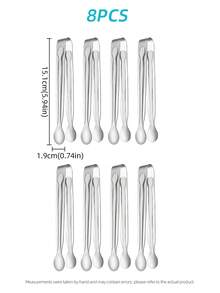 1/4/8/12Pcs Extended Long Handle Metal Sugar Tongs, Mirror Polished Stainless Steel Ice Cube Serving Tongs For Bar Coffee Tea Buffet Party Candy Serving - - - View 11