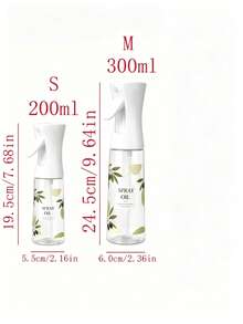 1pc Refillable Plastic Oil Spray Bottle With Customized Pattern, Multi-Functional Oil Sprayer For Cooking, Suitable For Olive Oil, Soy Sauce, Lemon Juice, Perfect For Air Fryer, BBQ, Salad, Baking Kitchen Gadget - Multicolor - View 9