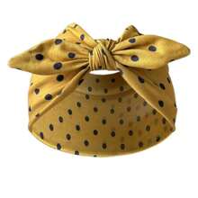 1/5pcs Back To School Polka Dot Rabbit Ear Headband Set, Wide Knot Headband, Elastic Bow Hair Tie, Cute Women's Hair Accessories, Autumn/Winter Vacation Style - Multicolor - View 12