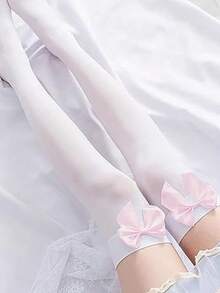 1 Pair Women's Velvet Over-The-Knee Thigh High Socks, Long Tube Socks, Non-Slip - Multicolor - View 9
