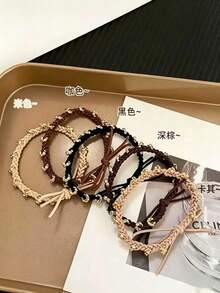 Casual Versatile Hair Scrunchie Suitable For Daily Use - Multicolor - View 9