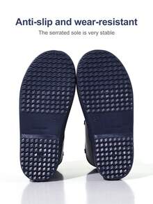 GentleChild Simple Stylish Kids Rain Boots Wear Resistant Comfort Waterproof Pull Tab Rubber Shoes For Boys Girls School Commute Garden Puddle Outdoor - Navy Blue - View 3