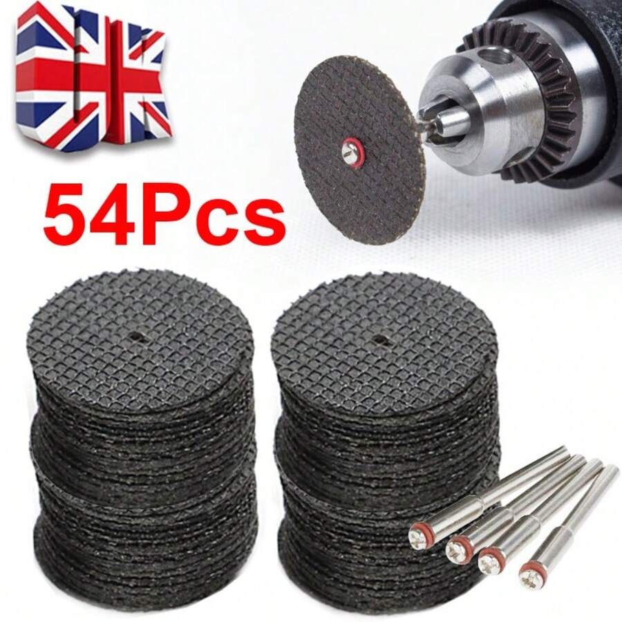 54Pcs Mini Cut Off Wheel Resin Cutting Disc Set For Rotary Tool Mandrel - UK-l149501 - View 1