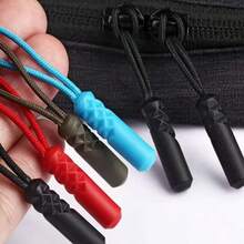 1/3/5pcs Zippers Pull Puller End Fit Rope Tag Replacement Clip Broken Buckle Fixer Suitcase Tent Backpack Zipper Cord - E-Mixed Color - View 6