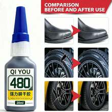20ml Rubber Adhesive, Black Rubber Glue, Strong Bonding, For Car Bumpers, Electric Vehicle Shells, Mudguards, Rubber To Rubber And Rubber To Other Materials, Suitable For Rubber, Shoes, Tires, Boots, Belts, Crafts - 480 Black Vinyl - View 7