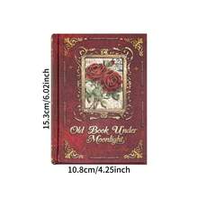192 Pages/Book Vintage Material Notebook, Writable Letter Paper Material, Suitable For Diary, Planner, Background, Sticker Storage, Recording Life - Moon Sets - View 6