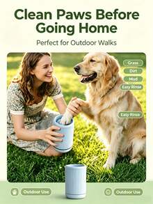 Dog Paw Cleaner Cup, Portable Pet Foot Washer With Soft Silicone Bristles, No Scrub Paw Cleaning Brush For Dogs And Cats, Quick & Mess-Free Paw Washer For Home And Travel - Multicolor - View 8