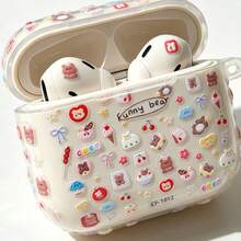 1pc Cute Apple Bear Cookie Jelly Phone Sticker, Suitable For DIY Scrapbooking, Stationery, Diary, Planner, Tablet Decoration, Phone Case And Computer 3D Decoration Waterproof Sticker - A - View 7