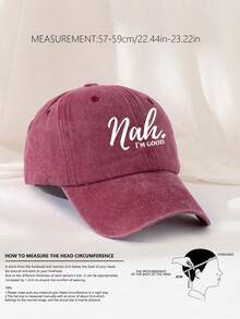 1 buah Topi Baseball Unisex Bergaya Vintage, Dapat Dicuci, Lembut, Cocok untuk Pemakaian Sehari-hari, Mendaki, dan Bepergian - Merah anggur nah - View 3
