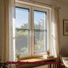 High Transparency Grey Window Screen, Mosquito And Fly Proof Door And Window Mesh, Suitable For Balcony And Garden, Can Be Freely Cut - Grey - View 14