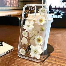 1件極簡清新雛菊花透明軟手機殼 - 彩色 - 查看 2