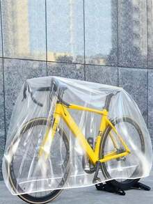High Transparency Bicycle Dust Cover, Suitable For Road Bikes And Mountain Bikes, Equipped With Flexible Straps For Easy Installation And Removal, Portable And Disposable, Fits Multiple Bike Models - View 11
