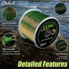 Chelesh 500m/300m Invisible Spotted Monofilament Nylon Fishing Line, Fast Water Cutting, Suitable For Fishing Enthusiasts, Fishing Gear - Multicolor - View 9