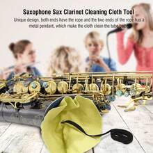 Saxophone Cleaning Cloth, Tear Resistant For Saxophone Lovers For Flute And Tubular Instruments (Yellow) - 多色 - 查看 2