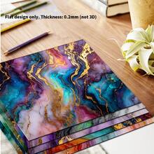 24 Sheets 6X6 Inch Contrast Galaxy Gold Ore Decorative Paper | Dreamy Fluid Ink Texture, Handmade Projects / Scrapbooking / Wedding Cards / Luxury Gift Box Base Paper - Square - View 4