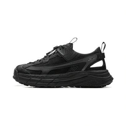Sepatu Hiking Luar Ruangan LI-NING Anti Selip Sol Luar Tahan Lama Jaring Bernapas Sepatu Slip-On AGHW003