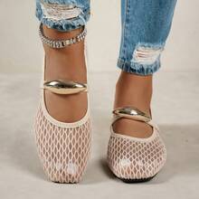 Metallschnalle, beige