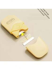 1pc Yellow & Pink Multi-Purpose Scraper Tool, Practical Home Cleaning Tool, Scraper For Grout, Stickers, Floors, Glass, Adhesive Removal, DIY And Professional Home Cleaning & Renovation - A - View 3
