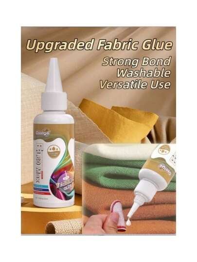 30ml/50ml - Strong Washable Fabric Glue - For Sewing, DIY Crafts And Clothing Repair - Transparent Glue, No Sewing Required, Easy To Apply, With Precision Nozzle, Suitable For Soft Non-Woven Fabric, Daily Home Use