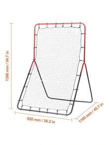 Baseball And Softball Rebounder Net 3 X 4. 5 Ft PitchBack Baseball Pitching Nest 3-Way Baseball Softball Pitchback Net Fielding Trainer Bounce Back Net For Fielding Throwing Practice - 3 X 4.5 Ft - View 5