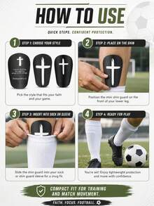 1 Pair Mini Thickened Adult New Style Football Shin Guards, Lightweight And Comfortable Football Equipment - Suitable For Football Training And Matches, 10*6cm Breathable Shin Pads, Lightweight Design Reduces Movement Restriction - Multicolor - View 4