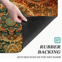 1pc Bohemian Style Printed Pattern Long Runner Rug, Home Floor Mat, Door Entryway Mat, Indoor Entrance Mat, Bedroom Bedside Mat, Kitchen Mat, Kitchen Runner, Suitable For Living Room, Laundry Room, Bathroom - Multicolor - View 6